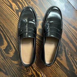 H&M black chunky loafers size 39